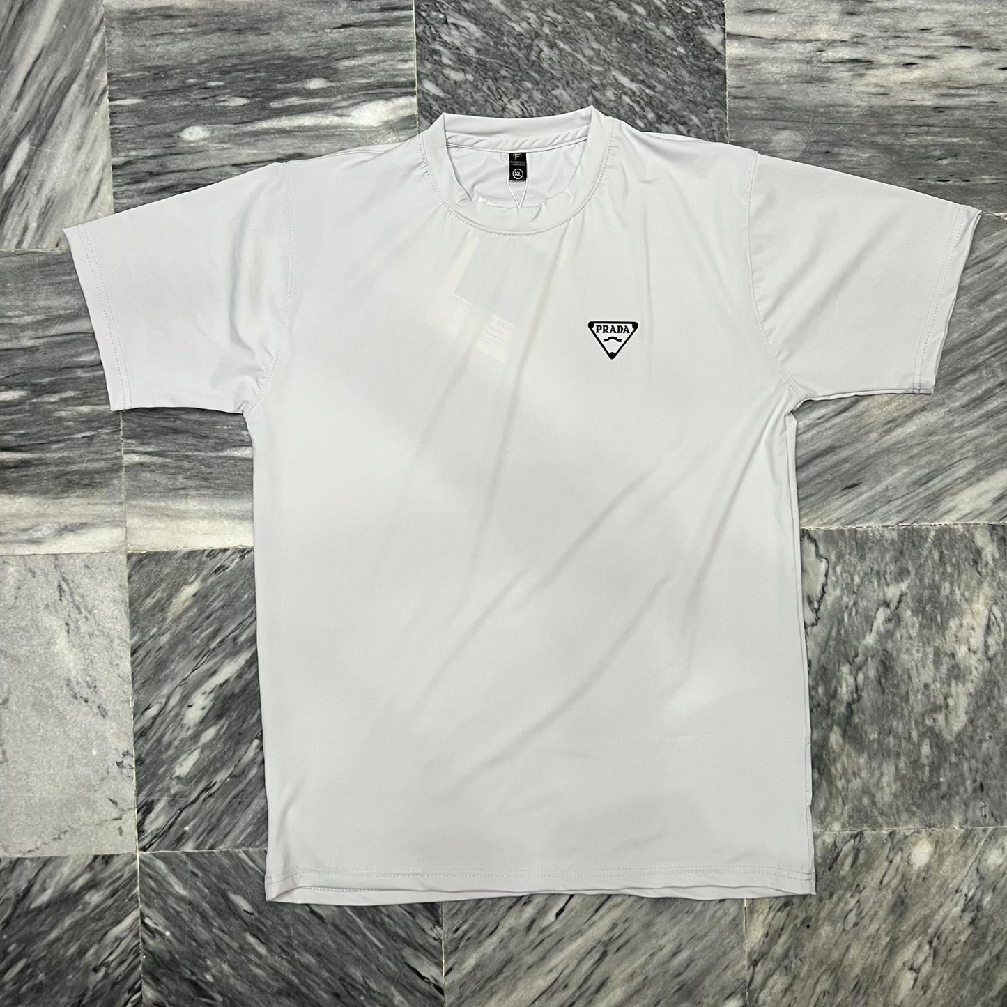 Prada Navy Blue Logo T-Shirt | Premium Cotton Designer Tee