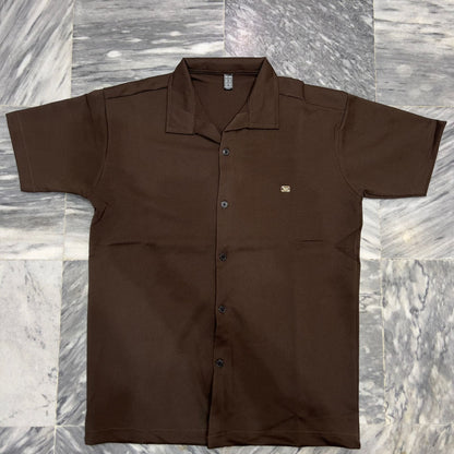 Beige Coat Color Shirt | Premium Cotton Smart Casual Tee