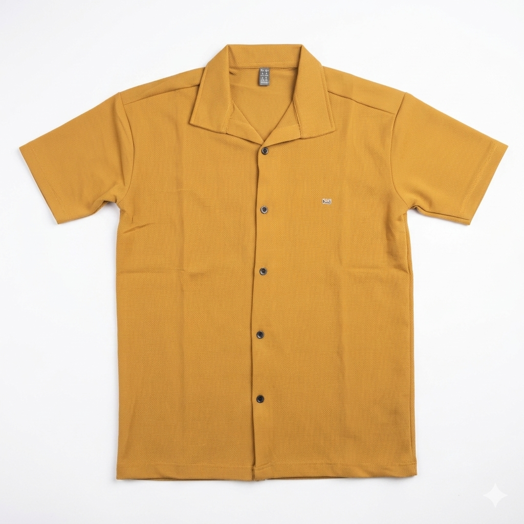 Beige Coat Color Shirt | Premium Cotton Smart Casual Tee