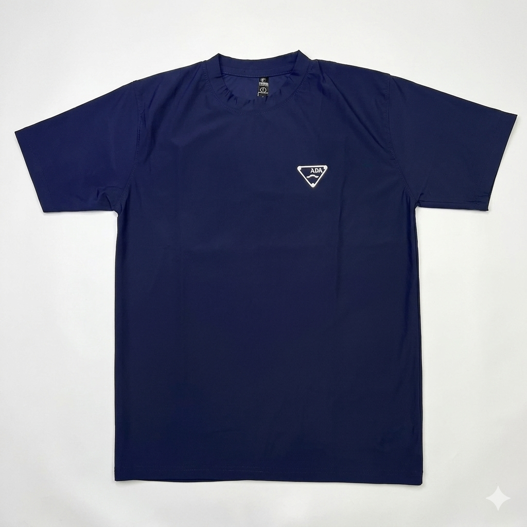 Prada Navy Blue Gym Wear T-Shirt | Premium Performance Cotton Tee