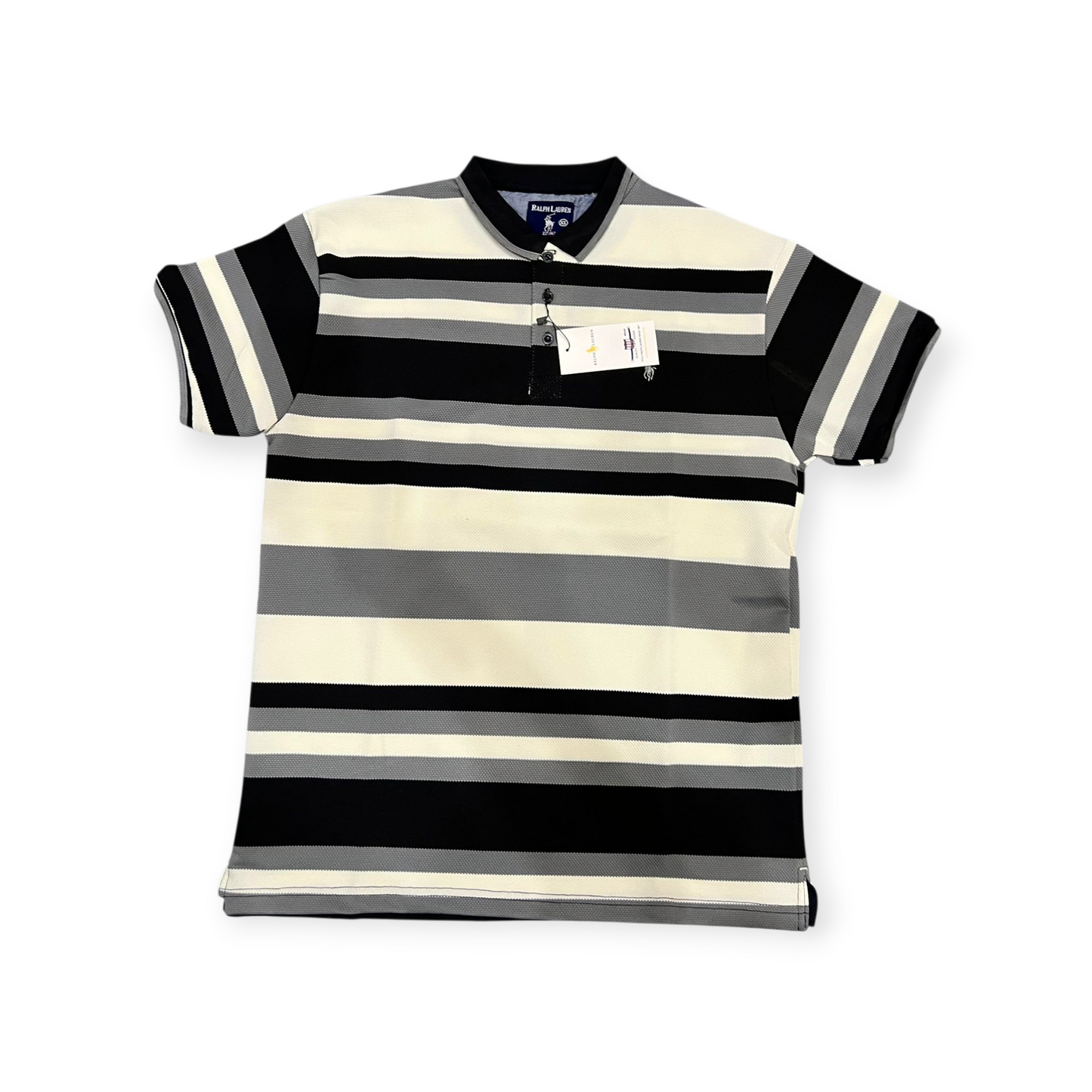 Slim Fit Striped Polo T-Shirt | Premium Cotton Liner Polo